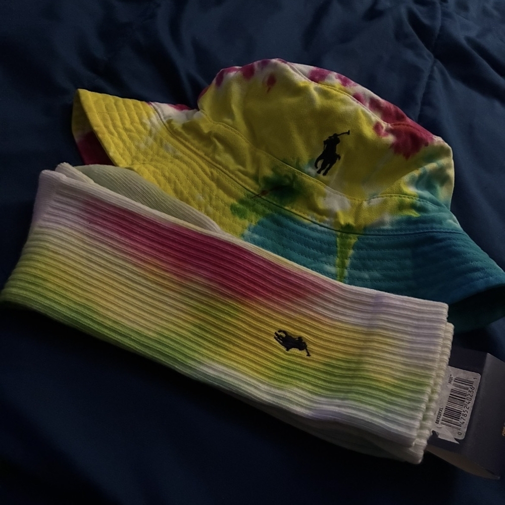 Polo by Ralph Lauren Tie-Dye Hat and Socks Set